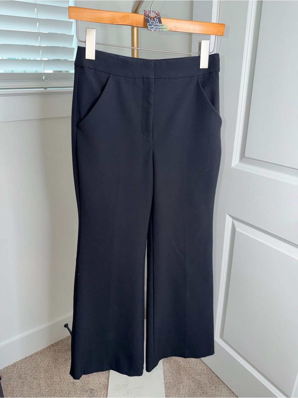 148. Express Editor High Waisted Flare Trouser Dress Pants Size